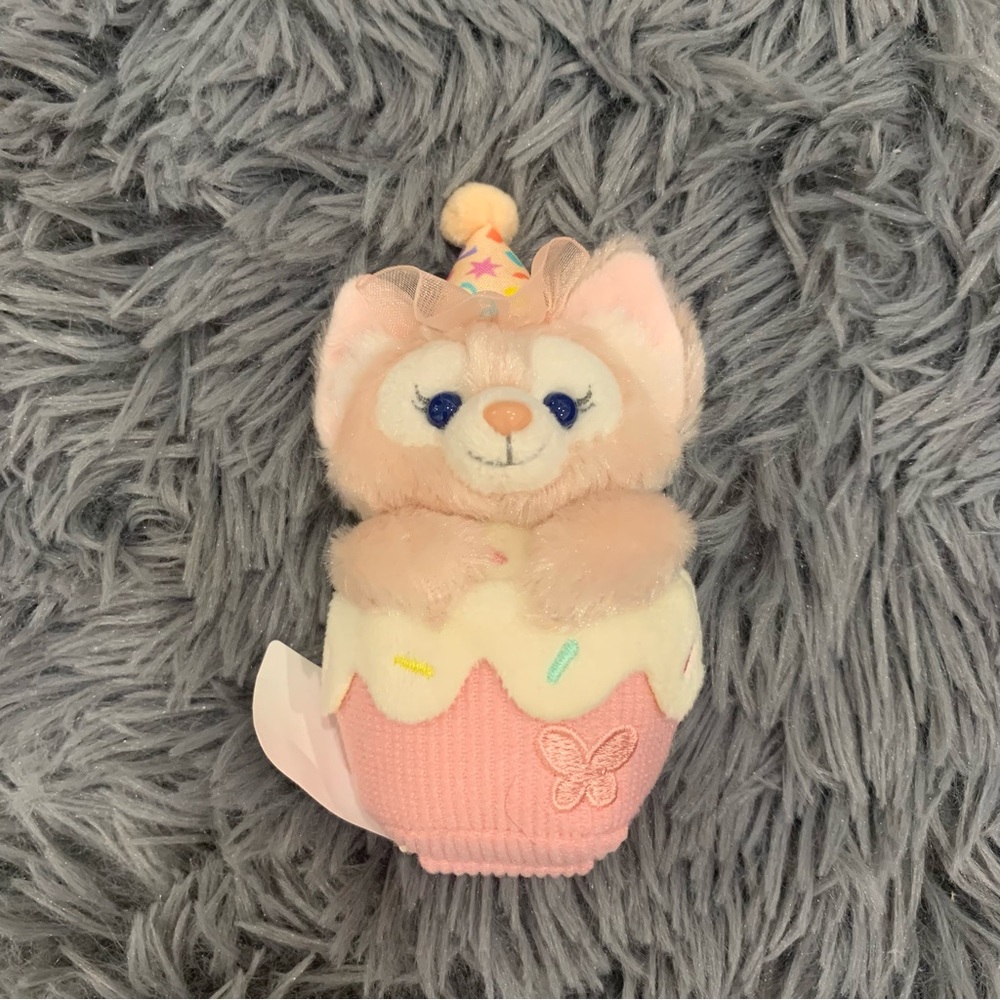 BNWT Disneyland Hong Kong Duffy and Friends Linabell Cupcake Headband Plush